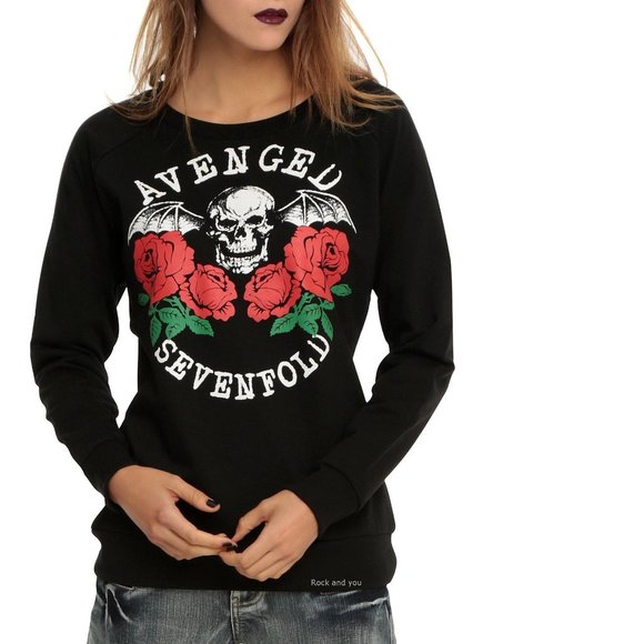 Avenged Seenfold A7X metal rock Official Pullover Raaglan T-Shirt XL NWT - Picture 1 of 2